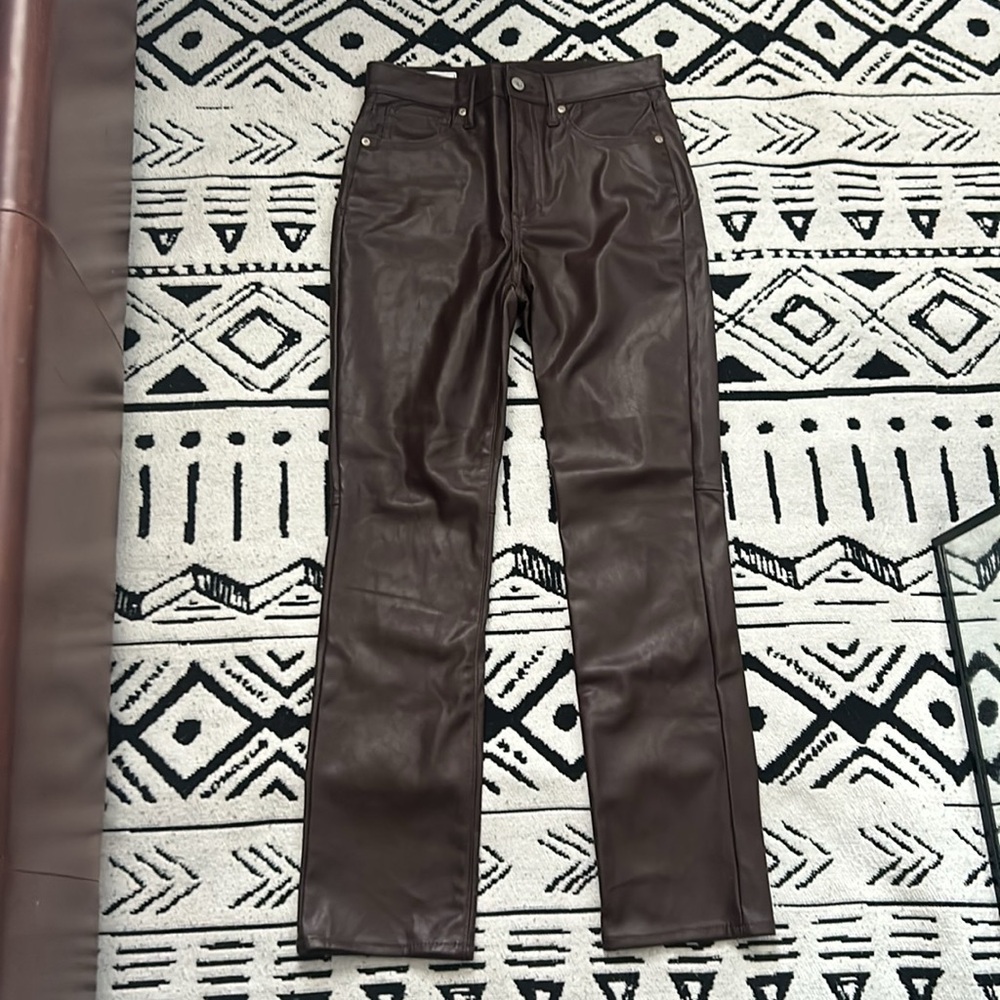 Gap leather look pants